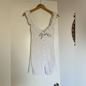 Princess Polly Cotton Sundress Size 4 Beautiful White Cottagecore summer dress